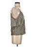 Alexander Wang 100% Silk Black Gold Short Sleeve Top Size P (petite) - photo 4