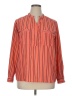 Kim Rogers Stripes Orange Long Sleeve Blouse Size XL - photo 1
