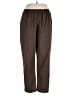 Alfred Dunner 100% Polyester Chevron-herringbone Brown Casual Pants Size 16 (petite) - photo 1