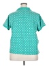 Lands' End Polka Dots Teal Short Sleeve Blouse Size 2X - photo 2