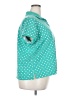 Lands' End Polka Dots Teal Short Sleeve Blouse Size 2X - photo 4