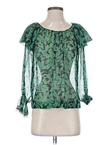 Twelfth Street by Cynthia Vincent 3/4 Sleeve Silk Top (view 1)