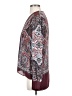 BCBGMAXAZRIA 100% Polyester Burgundy Long Sleeve Blouse Size XS - photo 5