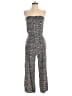 American Eagle Outfitters 100% Viscose Animal Print Gray Jumpsuit Size S - photo 1