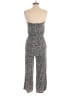 American Eagle Outfitters 100% Viscose Animal Print Gray Jumpsuit Size S - photo 2