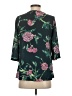 HD in Paris 100% Polyester Green 3/4 Sleeve Blouse Size 0 - photo 2