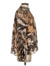 VICI 100% Polyester Animal Print Brown Long Sleeve Blouse Size S - photo 4