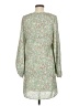 Lounge 100% Polyester Print Green Casual Dress Size M - photo 2