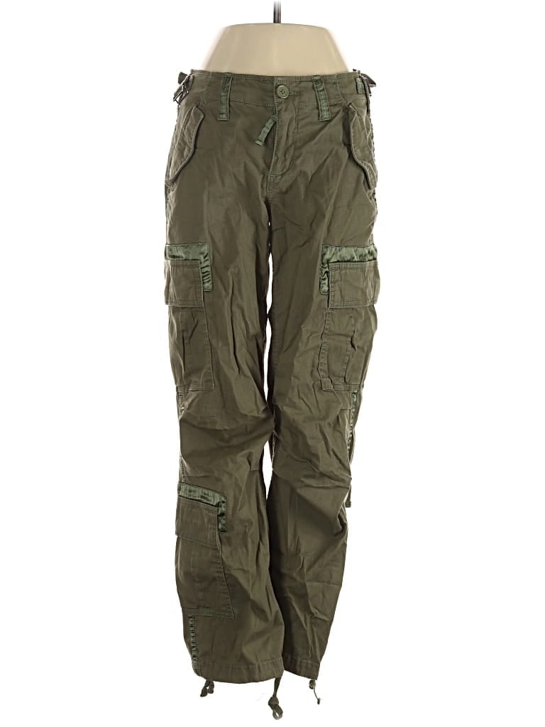 Pre-owned Abercrombie & Fitch Cargo Pants In Green