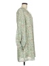Lounge 100% Polyester Print Green Casual Dress Size M - photo 4