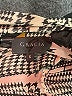 Gracia 100% Polyester Print Gray Long Sleeve Blouse Size S - photo 7