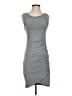 Leith Solid Gray Casual Dress Size S - photo 1