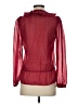 BCBGMAXAZRIA Burgundy Long Sleeve Blouse Size XS - photo 2