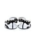 Unbranded Silver Black Sandals Size EU 41 - photo 2