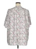 Unbranded Stars Silver White Short Sleeve Blouse Size XL - photo 2
