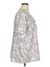 Unbranded Stars Silver White Short Sleeve Blouse Size XL - photo 4