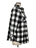 E. Luna 100% Polyester Checkered-gingham Gray 3/4 Sleeve Blouse Size M - photo 4
