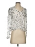 Bella Dahl 100% Rayon Polka Dots Silver White 3/4 Sleeve Blouse Size XS - photo 1