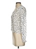 Bella Dahl 100% Rayon Polka Dots Silver White 3/4 Sleeve Blouse Size XS - photo 5