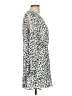 Great Jones 100% Polyester Animal Print Silver Casual Dress Size M - photo 4