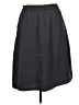 Mikarose 100% Polyester Solid Black Gray Casual Skirt Size L - photo 2