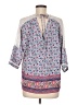 Pixley 100% Rayon Blue 3/4 Sleeve Blouse Size M - photo 2
