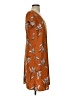 A New Day 100% Polyester Print Orange Casual Dress Size XS - photo 4