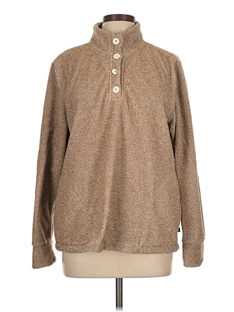 Pre-owned Eddie Bauer Long Sleeve Blouse In Brown