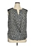 Apt. 9 100% Polyester Gray Sleeveless Blouse Size XL - photo 1
