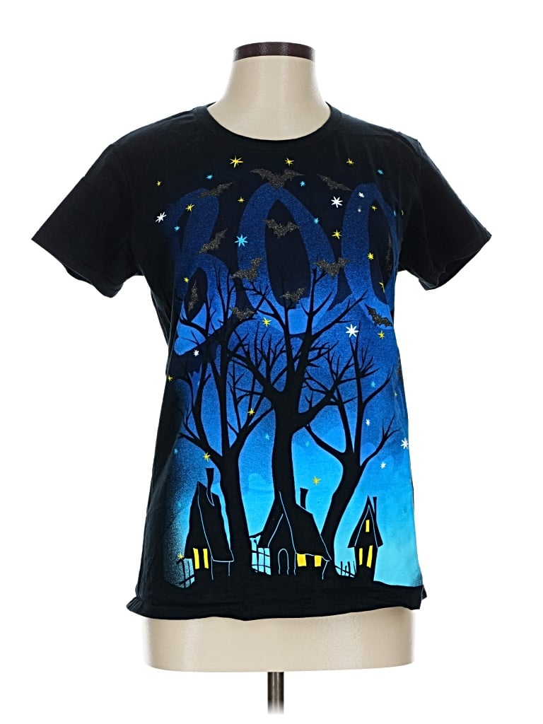 Pre-owned Gildan Short Sleeve T-shirt In Blue