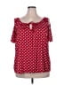 Star Vixen Red Short Sleeve Blouse Size 2X - photo 1