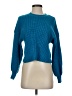 Forever 21 Solid Blue Pullover Sweater Size S - photo 1