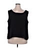 Dana Kay 100% Polyester Black Sleeveless T-Shirt Size 24w - photo 1