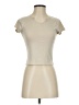 Love J Ivory Tan Short Sleeve Top Size S - photo 1