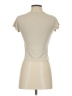 Love J Ivory Tan Short Sleeve Top Size S - photo 2