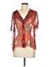 Meadow Rue Red Short Sleeve Blouse Size M - photo 1