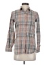 Madewell Tweed Brown Long Sleeve Button-Down Shirt Size XS - photo 1
