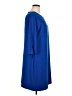 CeCe Solid Blue Casual Dress Size 14W - photo 4