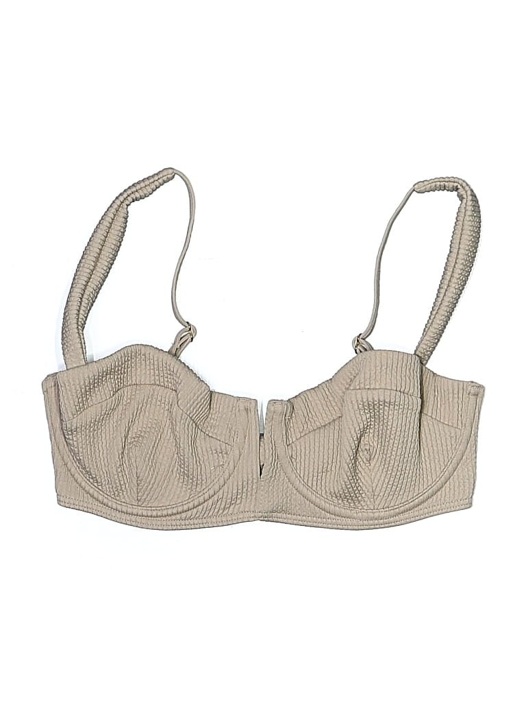 Pre-owned Monday Swimwear Swimsuit Top Tan Swimwear