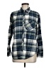 Gap 100% Cotton Plaid Blue Long Sleeve Button-Down Shirt Size M - photo 1