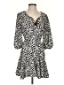 Stradivarius Print Ivory Casual Dress Size S - photo 1