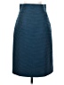RED Valentino Chevron-herringbone Teal Blue Textured Midi Skirt Size EU (IT) 40 / US 4 - photo 1