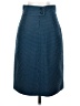 RED Valentino Chevron-herringbone Teal Blue Textured Midi Skirt Size EU (IT) 40 / US 4 - photo 2