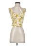 Rose + Olive 100% Polyester Yellow Sleeveless Blouse Size XS - photo 1