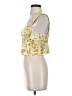 Rose + Olive 100% Polyester Yellow Sleeveless Blouse Size XS - photo 5