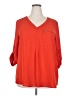 Roz & Ali 100% Polyester Orange 3/4 Sleeve Blouse Size 2X - photo 1