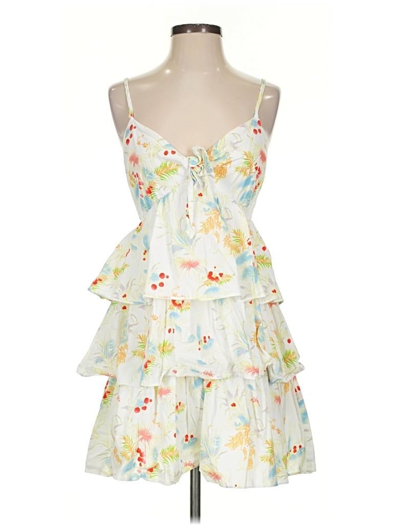 Pre-owned Peter Som Cocktail Dress In White