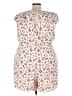 Torrid 100% Rayon Print Ivory Romper Size 3X Plus (3) - photo 2