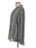 Lizsport Animal Print Silver Long Sleeve Blouse Size L - photo 5