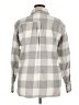 Gap 100% Cotton Checkered-gingham Gray Long Sleeve Button-Down Shirt Size XL - photo 2